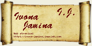 Ivona Jamina vizit kartica